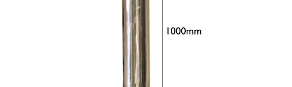 The flue pipe discharges exhaust fumes from the cooker