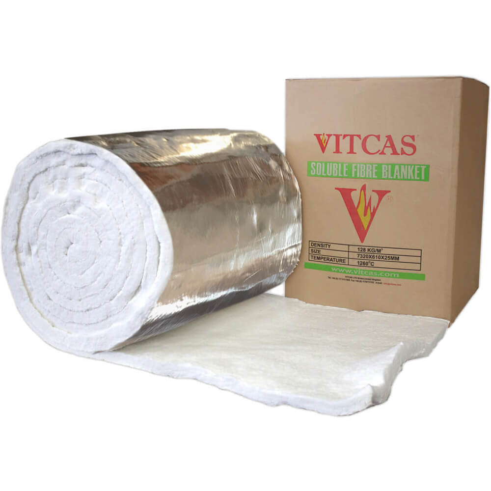 Bio Blanket with Aluminium Foil: Confirm the Orientation Vitcas bio-soluble insulation blanket with aluminium foil